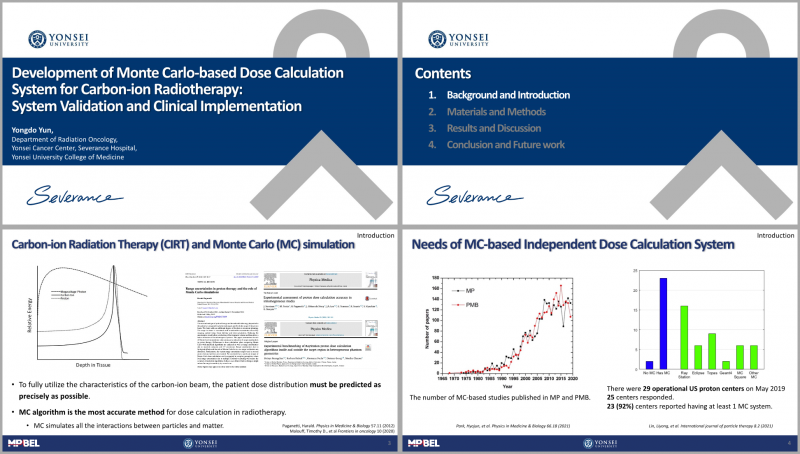 [Research Seminar] Development of Monte Carlo-based Dose Calculation ...