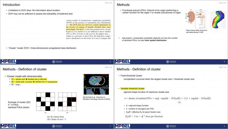 [Journal Club] Modeling of normal tissue complication probability: dose ...